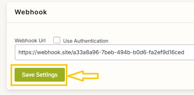 save webhook vpsuform