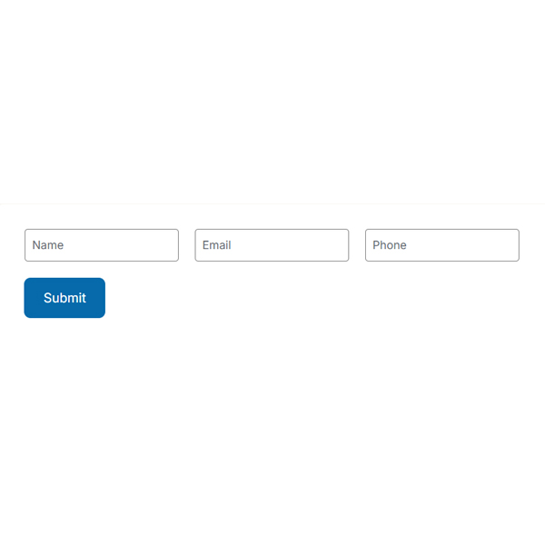 Inline Newsletter Signup Form